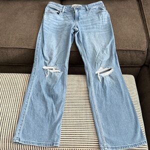 Hollister Light Blue Straight Leg Jeans